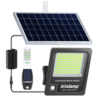 1 x RAW Customer Returns INTELAMP solar lights for outdoors with motion detector, 12000mAh 2000LM solar lights for outdoors with remote control, super bright solar lamp for outdoors with 5m cable, IP65 - RRP €70.58