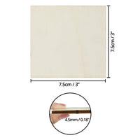 1 x RAW Customer Returns Belle Vous Square Wooden Plates for Crafts Natural 60pcs 7.5x7.5cm Wooden Plates Square Wooden Sign Blank Wooden Pieces Wooden Plates for Painting, Pyrography, DIY, Wooden Coasters - RRP €17.06