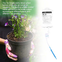 1 x RAW Customer Returns TINMAGI 4 Pieces Plant Watering Drip Irrigation Bag Automatic Watering System Plastic, Adjustable Garden Irrigation System DIY Hooks for More Stability - RRP €22.18