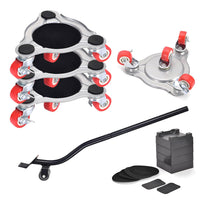 1 x RAW Customer Returns Furniture Transport Castors Set, 900kg Furniture Castors with 4 Moving Sliders, Furniture Roller with Furniture Lifter, Furniture Gliders for Heavy Furniture, 360 Rotating Castors - RRP €36.9