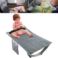 1 x RAW Customer Returns Airplane Bed for Kids, Children s Bed Airplane 43.5 78.5cm, Airplane Gadgets Seat Extension Airplane Children, Portable Travel Bed for Toddlers, Airplane Footrest Children Foldable Gray  - RRP €22.28