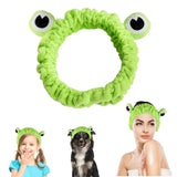 35 x Brand New WLLHYF Cute Frog Eye Headband Spa Makeup Head Band Soft Elastic Makeup Wash Face Head Wrap Funny Hair Band for Girls Women Yoga Skin Care - RRP €226.8