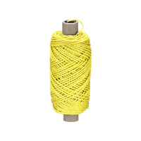 1 x Brand New sourcing map Braided Masonry Cord Nylon Yellow 100M 109 Yard 2.5MM for Gardening Masonry - RRP €20.16