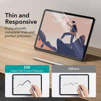 1 x RAW Customer Returns ESR Paper Feel Screen Protector Compatible with iPad Pro 12.9 inch 2022 2021 2020 2018 , Paper Writing Feel, Thin and Responsive, Convenient Alignment Tray, Scratch Protection, Matte Film, 2 Pack - RRP €20.99