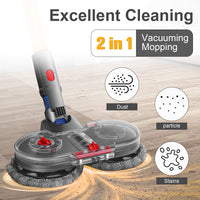 1 x RAW Customer Returns RUKHOOL Mopping Attachment for Dyson V15 V11 V10 V8 V7 Vacuum Cleaner Electric Floor Mop Accessories Mop Replacement Parts with 8 Mopping Pads, 1 Water Container - RRP €73.38