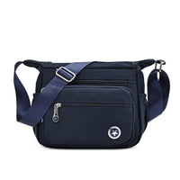 1 x Brand New Wafybsre Women Multi-Pocket Casual Shoulder Bags Waterproof Nylon Shoulder Bags Blue  - RRP €58.8