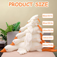 1 x RAW Customer Returns Waslary 160cm Kawaii Animal Plush Big Goose Cuddly Toy Plush Toys XXL Duck Hugging Pillow Fluffy Soft Cute Teddy Body Adorable Birthday Christmas Gift for Children - RRP €48.99