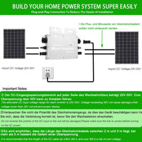 1 x RAW Customer Returns BreeRainz 600W Micro Inverter, PV Micro Inverter With IP65 Waterproof Level, Solar Grid Tie Inverter With WLAN APP, For 2 Solar Modules and Balcony Power Plant, 180-270V AC - RRP €122.4