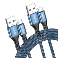 1 x RAW Customer Returns USB Cable 2 Pack Micro USB Cable Nylon Braided High Speed Charging Cable for Samsung Galaxy S7 S6 J7 Note 5, Xiaomi, Huawei, Wiko, Motorola, Nokia, Kindle - RRP €25.2