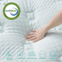 1 x RAW Customer Returns Hansleep Double Mattress Protector 160x190, Quilted Mattress Topper with Trefoil Quilted Pattern, Padded Mattress Protector for Bed with Elastic Edge and Extra Deep Compartment, 38 cm - RRP €37.07