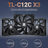 1 x RAW Customer Returns Thermalright TL-C12C CPU fan 120mm case cooler fan, 4-pin PWM silent computer fan with S-FDB bearing included, up to 1550RPM fan - RRP €14.9