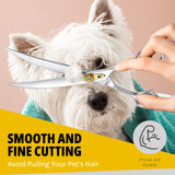 1 x RAW Customer Returns Dream Reach 8 inch dog scissors curved fur scissors - dog scissors with ergonomic handle, 440C stainless steel fur scissors for dogs and cats cutting, professional dog hair scissors with adjustable screw - RRP €39.89