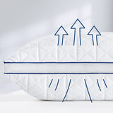 1 x RAW Customer Returns BedStory pillow 80x80, set of 2 pillows 80x80 with zipper, 2x1500g microfiber pillow height adjustable, sleeping pillow breathable washable for allergy sufferers side sleepers, Oeko certified - RRP €56.56