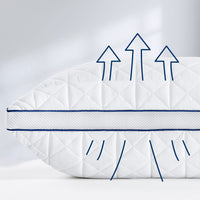 1 x RAW Customer Returns BedStory pillow 40x80, set of 2 pillows 40x80, 2x950g microfiber sleeping pillows, breathable and washable bed pillows for allergy sufferers and side sleepers, soft, firm and supportive - RRP €56.99