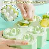 10 x Brand New BOOSHMall ice cream molds for children, 6 ice cream molds, small ice cream molds, popsicle molds, ice cream molds bpa free, ice lolly molds, for children and adults, ice cream molds, DIY popsicle, green - RRP €88.4