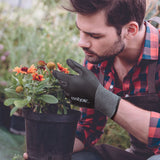 1 x RAW Customer Returns COOLJOB Work Gloves, 2 Pairs Gardening Gloves for Men, Breathable Rubber Coated Work Gloves, Men s Work Gloves, Large Size, Black and Red L  - RRP €30.0