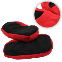 1 x RAW Customer Returns FISHTEC - Heated Slippers for Microwave and Red Polar Covers - Size 38 40 Unisex - Heat Preserving Comfortable Slippers - Scented Linseed and Lavender Seeds - RRP €20.05