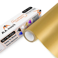 1 x RAW Customer Returns MA Maark vinyl film plotter gold matt 30x305 cm - plotter film vinyl with PET carrier for easy cutting and weeding - RRP €12.54