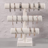 1 x RAW Customer Returns Pangkeep 3 Tier Bracelet Stand,Bracelet Display Stands for Sale,Beige Jewelry Display Stand for Bracelets Necklaces Hair Ties Scrunchies Watches - RRP €22.8