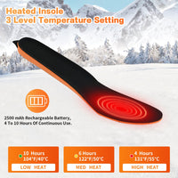 22 x Brand New Hereneer Heated Insoles, Heated Thermal Insole with Wireless Remote Control, USB Rechargeable Heated Shoe Insoles, 3 Levels Adjustable Temperature, Size Can Be Cut, 41-46  - RRP €820.6