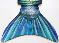 1 x RAW Customer Returns FOLOEO Mermaid Fin Girl with Mermaid Fin, Multicolored Md24 , 170 - RRP €45.26