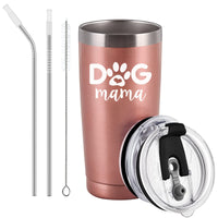 1 x RAW Customer Returns Livole Mother s Day Gifts for Mom, Mother, Women, Her, Mom Gift Christmas, Mother Gift, Dog Lover, Dog Mom Mug - Dog Mom - 20oz Stainless Steel Coffee Mug, 600ml Camping Mug - RRP €17.14