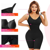 1 x RAW Customer Returns Bingrong Women s Shaping Body Shaping Underwear Slimming Body Shaping Belly Seamless Shaping Body Shaping Sheath Slimming Bodysuit Shapewear XS-S, Black  - RRP €26.99