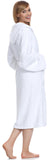 1 x RAW Customer Returns Ladeheid Bathrobe 100 Cotton Women s Home Clothing LA40-102 White P01 Density 450 , S  - RRP €40.33