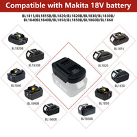 1 x RAW Customer Returns TPDL for Makita for Einhell battery adapter converter, for Makita 18V BL1860 BL1850 BL1840 BL1830 Li-Ion battery works in for Einhell 18V Li-Ion power tool - RRP €20.16