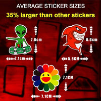 1 x RAW Customer Returns LIFEBE 300 Pcs Cool Random Waterproof Stickers, Vinyl Skateboard Stickers, Variety Pack for Laptop, Travel Case, Water Bottle, Car, Bicycle, Gift for Teens and Adults - RRP €22.8