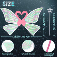 10 x Brand New Orgoue adult fairy wings, children s fairy wings, ladies fairy wings Winx Club fairy wings costume for carnival birthday Halloween Christmas theme party - RRP €116.3