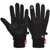 1 x RAW Customer Returns Cevapro Cycling Gloves Warm Winter Gloves Waterproof Touchscreen Gloves Windproof Running Gloves Non-Slip Black XL - RRP €18.99