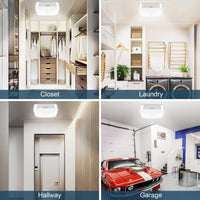 1 x RAW Customer Returns Toowell LED ceiling light with motion detector indoor lamp with remote control 500LM 5000K dimmable battery ceiling lamp battery lamps USB rechargeable ceiling light for hallway garage basement stairs toilet - RRP €34.99