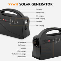 1 x RAW Customer Returns SinKeu Portable Power Station, 99Wh Solar Generator, Mobile Power Storage with AC, Mobile Power Supply with USB DC Port, Solar Emergency Generator for Travel, Camping, Motorhome, Emergency - RRP €100.84