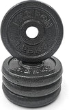 1 x RAW Customer Returns PROIRON Weight Discs 4 x 2.5 kg Cast Iron Weight Discs for Dumbbell Bodybuilding - RRP €47.63