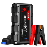 1 x RAW Customer Returns FEIKFEIZ Jump Starter Power Bank 2000A 16800mAh 12V 8.0L petrol and up to 6.0L diesel Car Jump Starter, Car Battery Booster with LED Flashlight and USB3.0 Output  - RRP €57.64