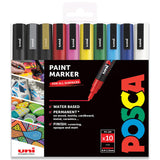 1 x RAW Customer Returns Posca PC-3M Paint Markers, 0.9-1.3mm Tip, 10 Pack - RRP €27.98