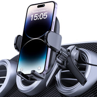 1 x RAW Customer Returns APPS2Car mobile phone holder car ventilation for MercedesBenz, mobile phone holder car round ventilation metal hook, 360 degree vent car holder for iPhone 14 13 12 Samsung 4-7 inch smartphone - RRP €16.13