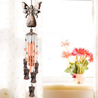 1 x RAW Customer Returns JIAUFU angel wind chimes for hanging outdoors, gifts for fathers, mothers, family, friends, colleagues, lawn garden decoration, wind chimes for garden decoration outside, yard, terrace and home decoration - RRP €22.18