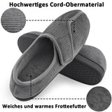 1 x RAW Customer Returns Git-up Men s Slippers for Diabetics, Arthritis and Edema with Adjustable Closure in Memory Foam, Gray 11. - RRP €58.8