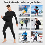 1 x RAW Customer Returns SIHOHAN Men s Thermal Underwear Set, Functional Underwear, Ski Underwear, Thermal Underwear Men Winter with Inner Fleece Black, M  - RRP €20.16