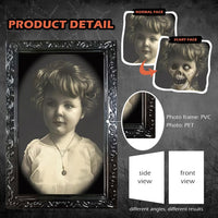 19 x Brand New Pack of 4 Halloween decoration horror picture frames, Halloween horror portrait, Halloween decoration 3D pictures, Halloween decoration scary wall portraits, haunted wall decoration, for Halloween party haunted house  - RRP €268.09