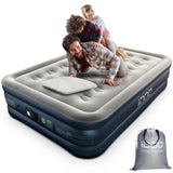 1 x RAW Customer Returns iDOO Double Air Mattress, Self-Inflating Air Bed with Integrated Electric Pump, Quick Inflation Deflating in 3 Mins Inflatable Mattress, Portable for Home Use Camping 193 137 46cm - RRP €94.2