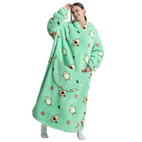 3 x Brand New ANGGREK Oversized Hoodie Flannel Blanket Warm Blanket for Men and Women Oversized Sweatshirt with Pocket,Corgi - RRP €87.09