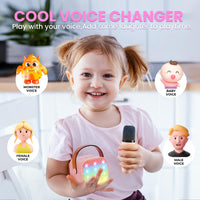 24 x Brand New Wowstar Karaoke Microphone Kids, Wireless Bluetooth Microphone Karaoke with LED Lights, Portable Home Party Karaoke Dynamic Microphone for iPhone Android PC Black Gold  - RRP €527.76