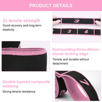 1 x Brand New Yoga Stretch Strap, Stretching Band, Stretching Band for Hot Yoga, Adjustable Exercise Band, Highly Elastic Resistance Bands, Elastic Sports Headband, Elastic Hair Bands for Fitness, Dance Training - RRP €36.0