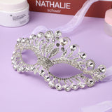 1 x RAW Customer Returns STOBOK Rhinestone Mask Masquerade Mask Rhinestone Eye Mask Crystal Alloy Mask for Carnival Halloween Party Costume - RRP €18.14