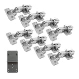 1 x RAW Customer Returns LOOTICH 110 Degree External Rebate Hinges 35mm with Soft Close Door Hinge for Kitchen Wardrobe Door Furniture Door Bumpers 8 Pcs - RRP €19.56