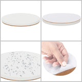 1 x RAW Customer Returns Belle Vous Round White Ceramic Coasters 12 Pack 10.2cm - Unglazed Tile Coaster Blanks Cork Coasters - Trivets, Glasses, Mugs, Painting, Acrylic Pouring, Alcohol Ink Mosaics - RRP €22.99