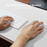 1 x RAW Customer Returns Aothia desk pad, mouse pad with leather and non-slip suede, multifunctional office mouse pad laptop writing pad, table protection pad for office home 80 x 40 cm, white  - RRP €17.5